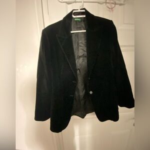 United colours of Benetton black velvet blazer.